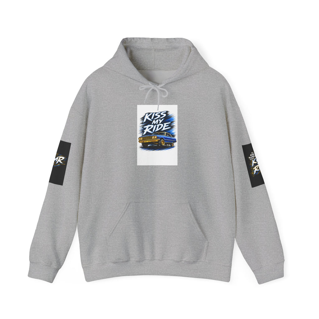 Kiss My Ride Hoodie | Retro Car Graphic, Streetwear Sleeve Print