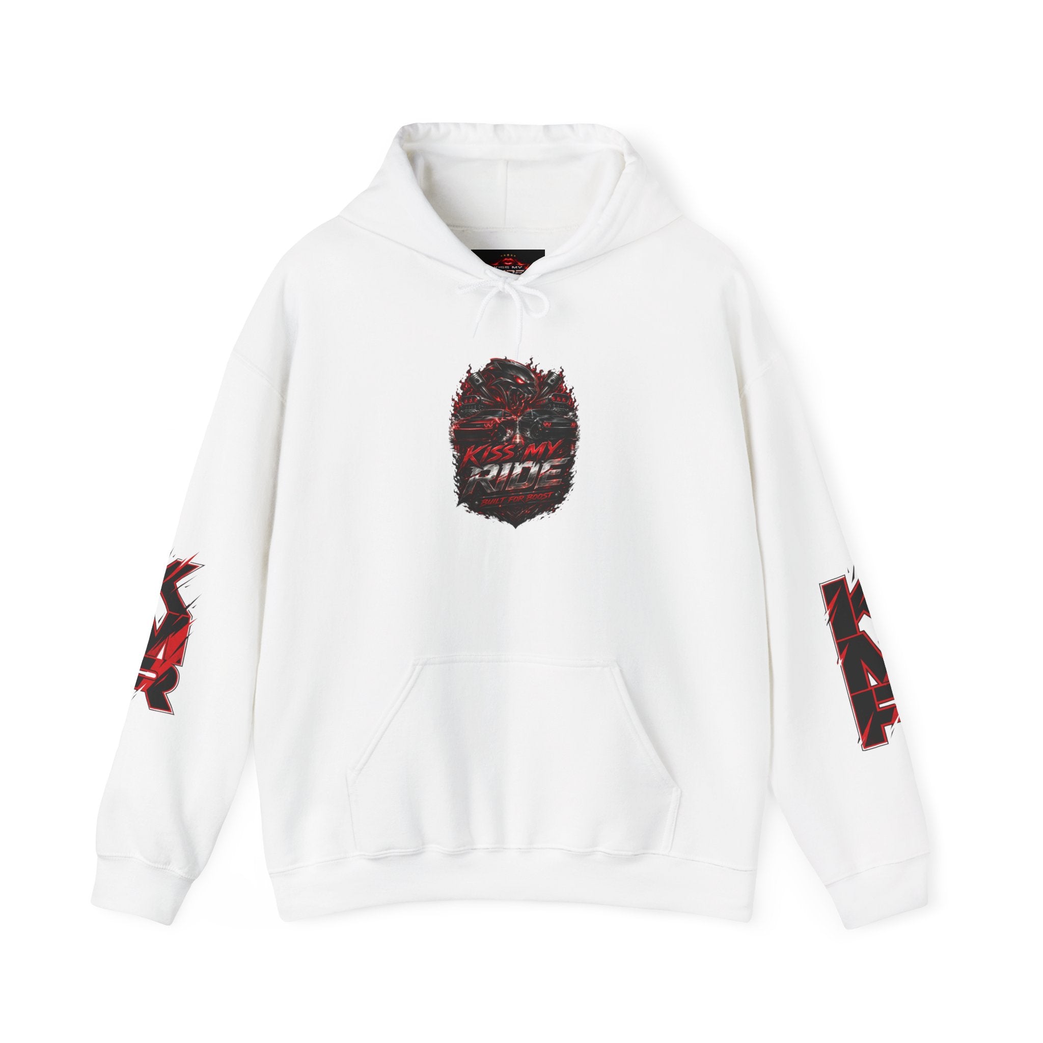 Graphic Hoodie — Red Black KMR Hellcat Pullover