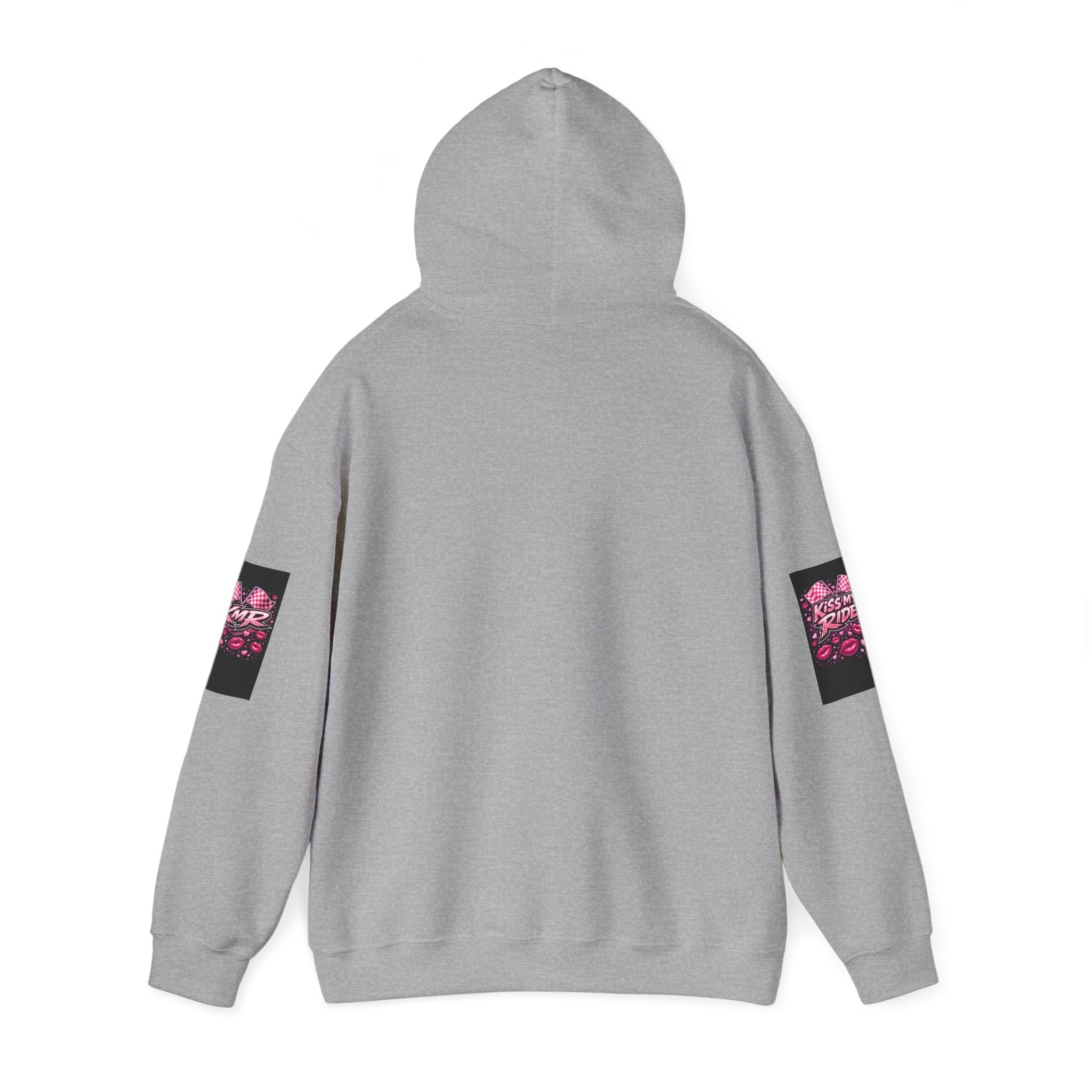 Hoodie - "Kiss My Ride" Pink Retro Car Graphic Pullover