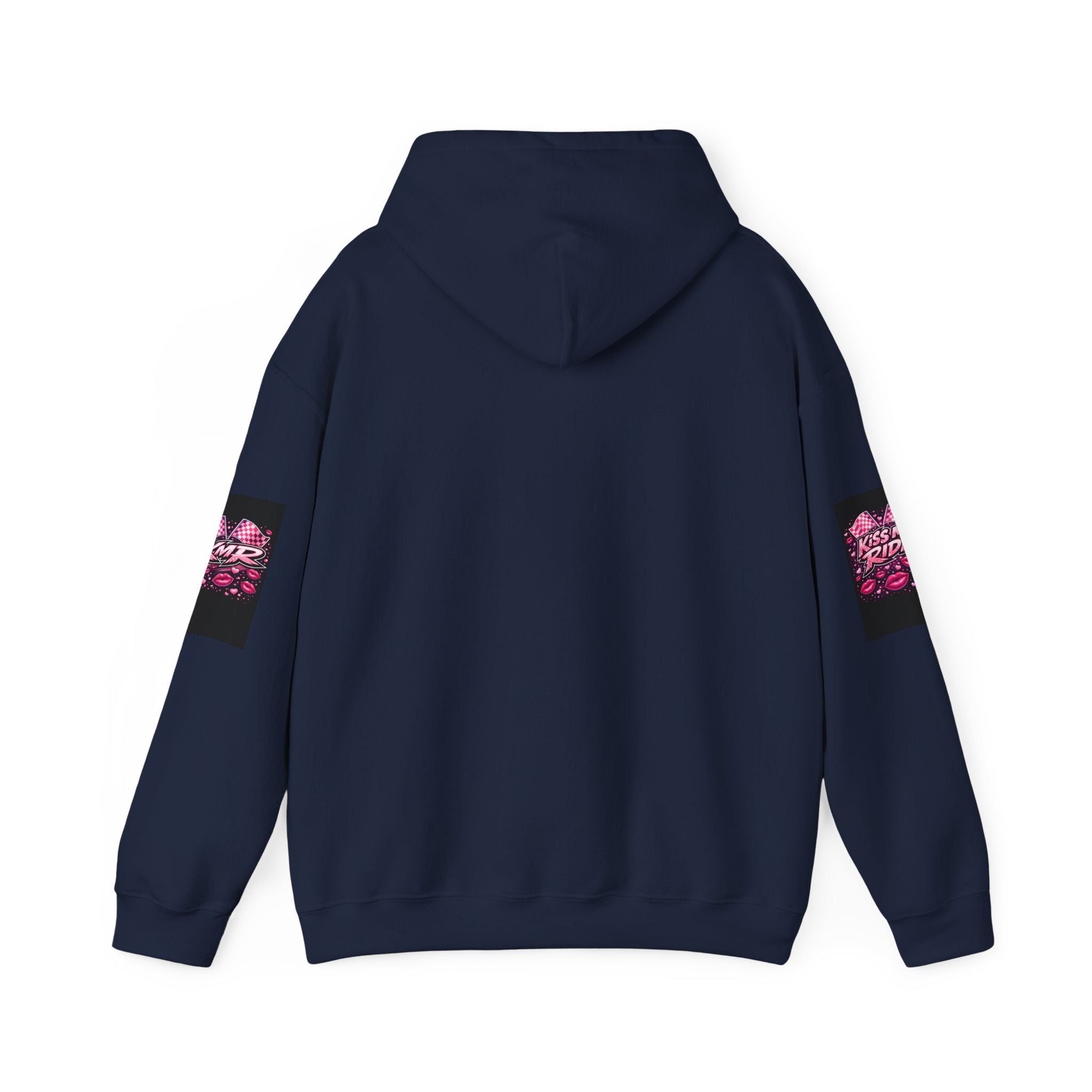 Hoodie - "Kiss My Ride" Pink Retro Car Graphic Pullover