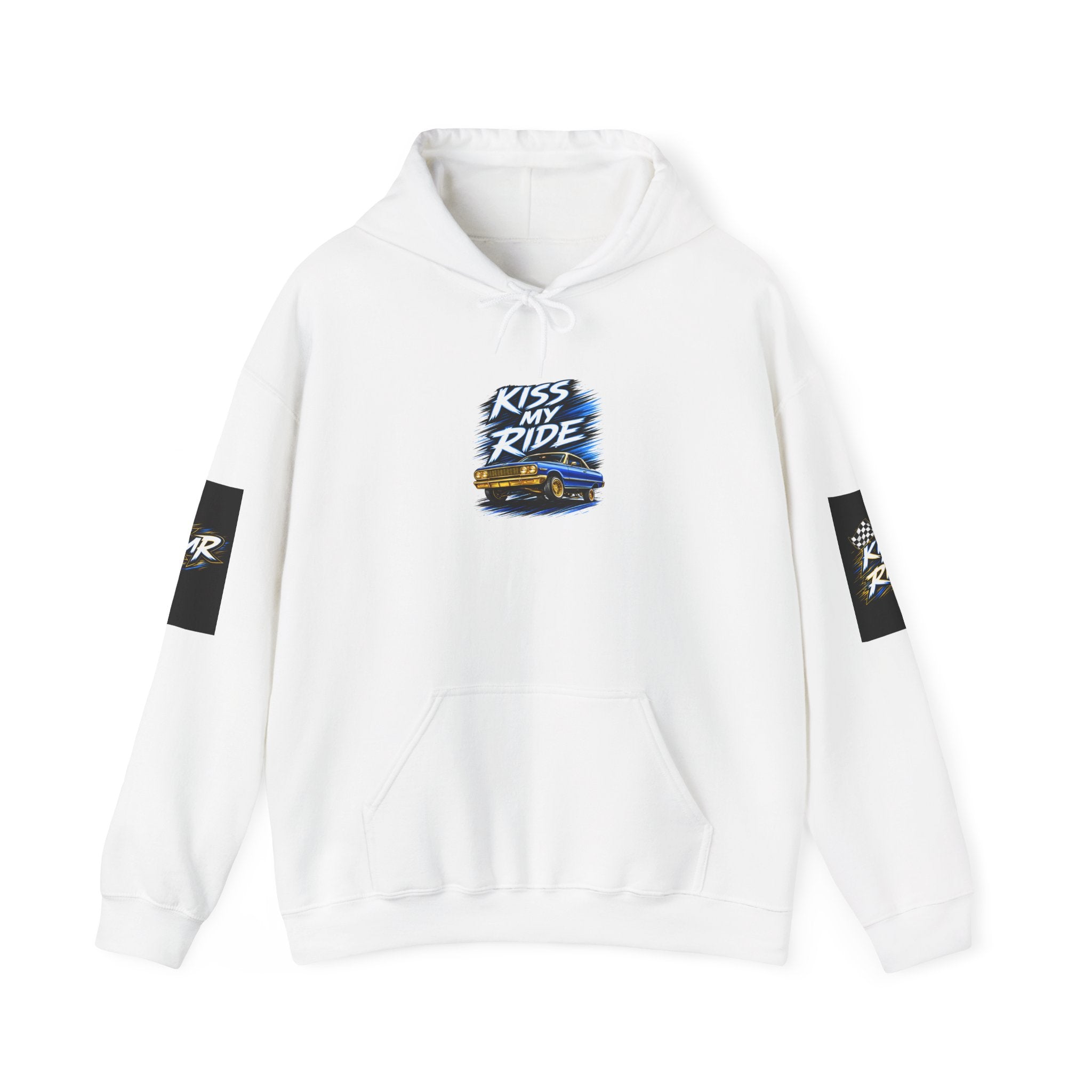 Kiss My Ride Hoodie | Retro Car Graphic, Streetwear Sleeve Print