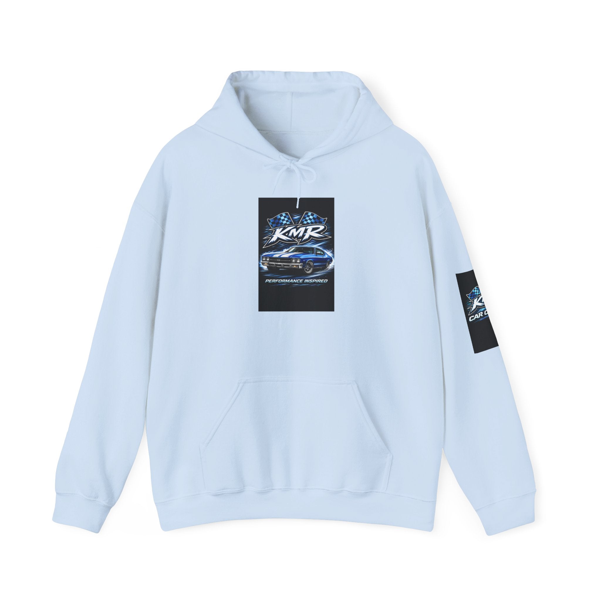 Racing KMR Graphic Hoodie – Blue Sports Car Streetwear