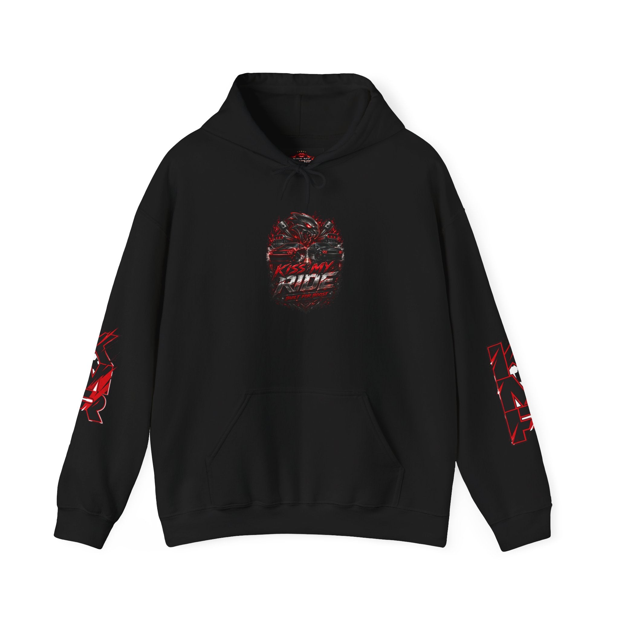 Graphic Hoodie — Red Black KMR Hellcat Pullover