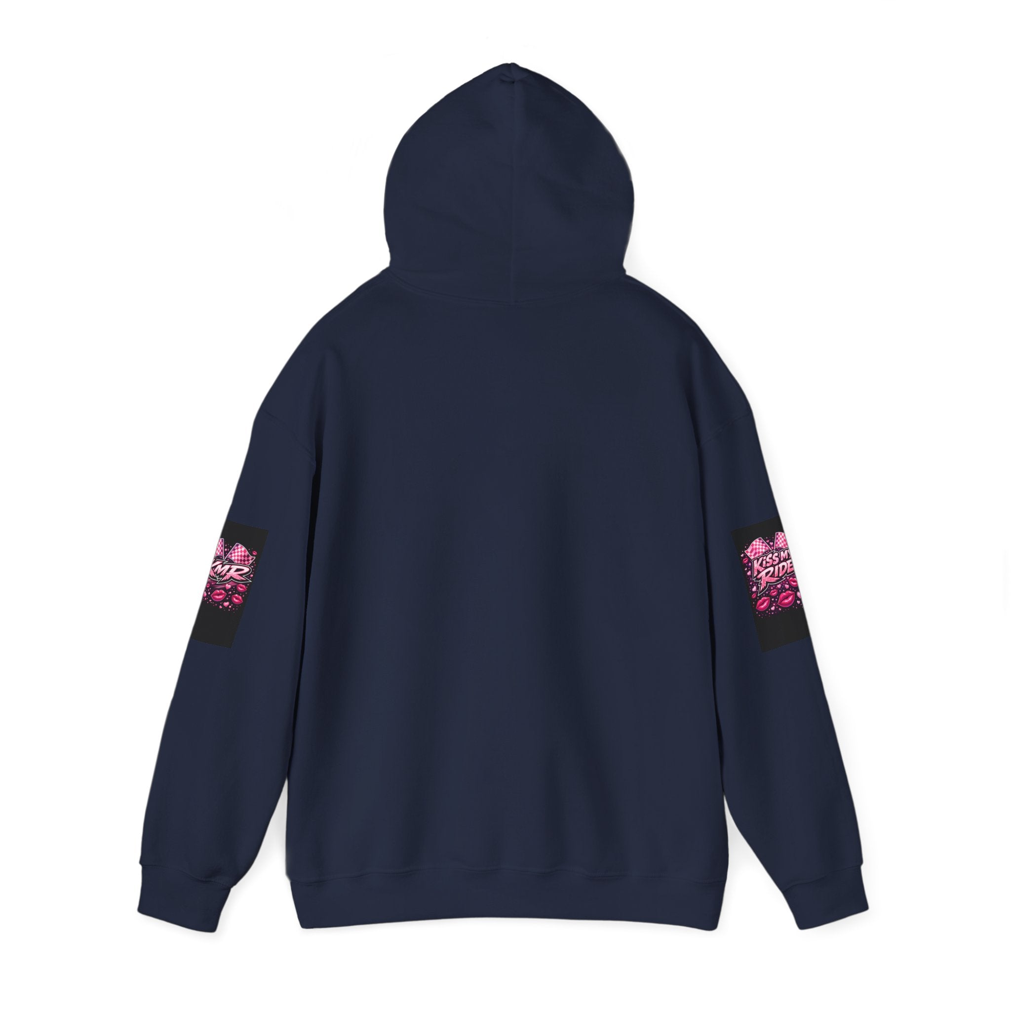 Hoodie - "Kiss My Ride" Pink Retro Car Graphic Pullover