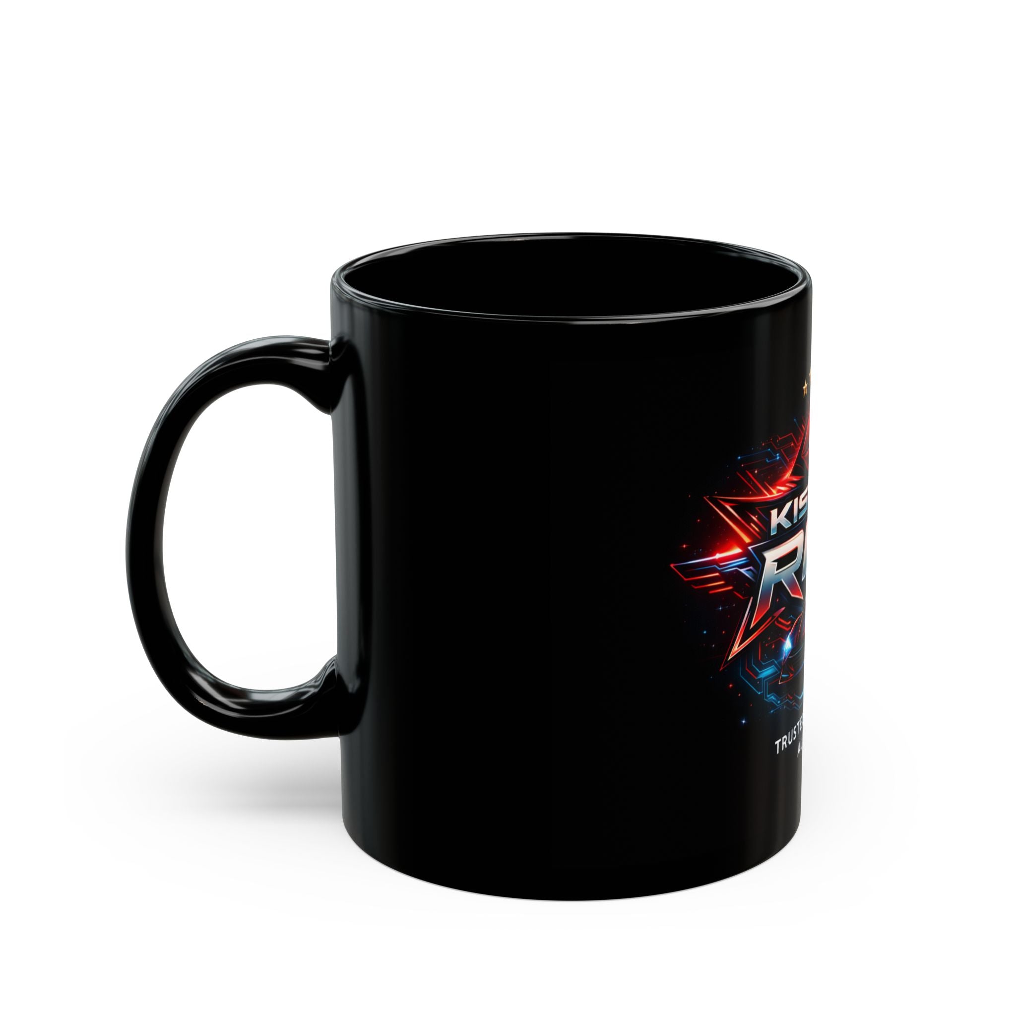 Kiss My Ride Black Mug — Automotive Enthusiast Coffee Cup (11oz/15oz)