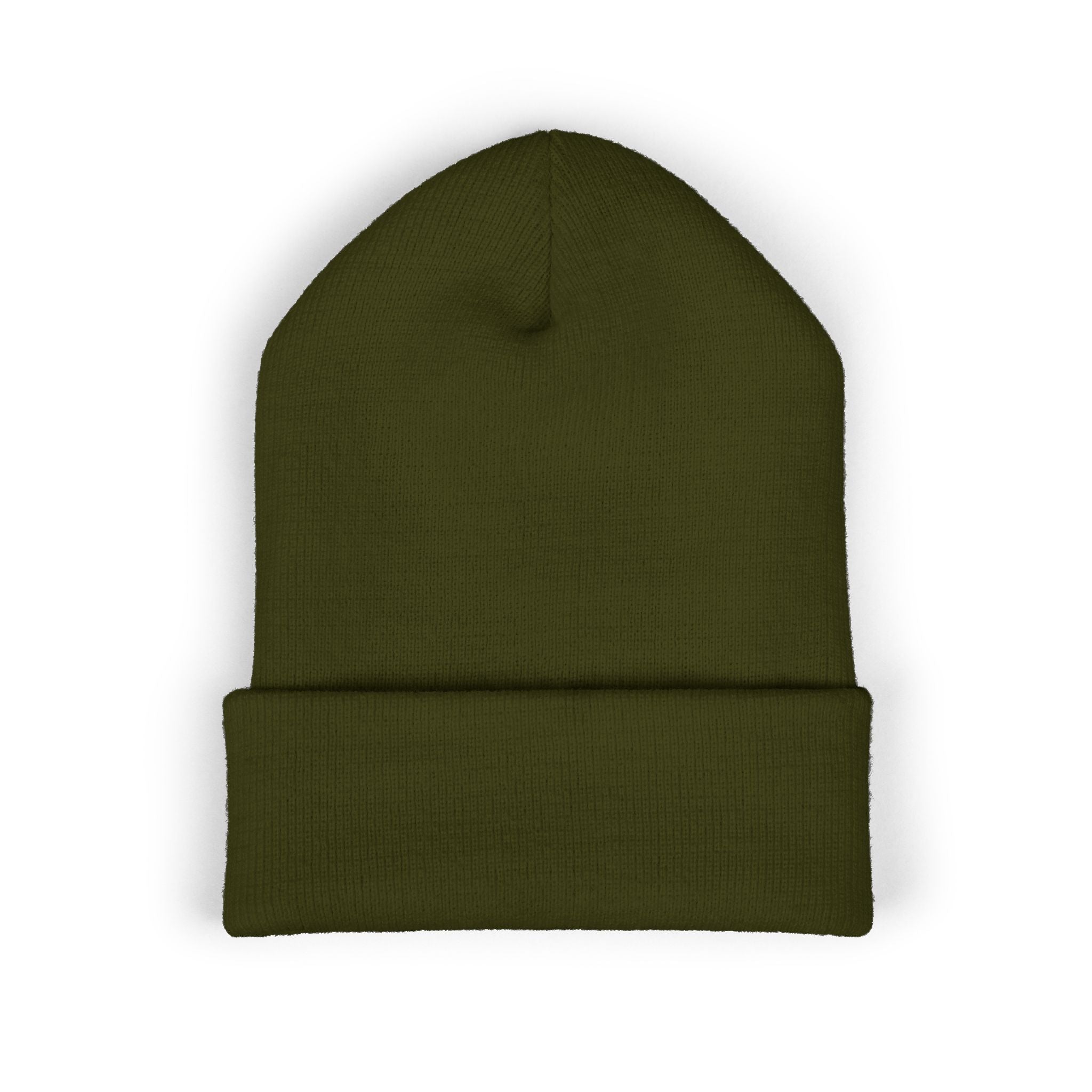 Embroidered 'Kiss & Ride' Flame Cuffed Beanie
