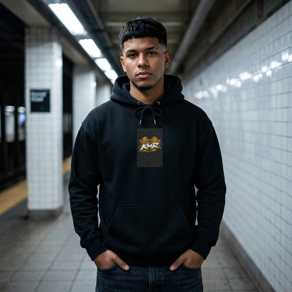 Hoodie - Gold Tiger Glitter Graphic Pullover