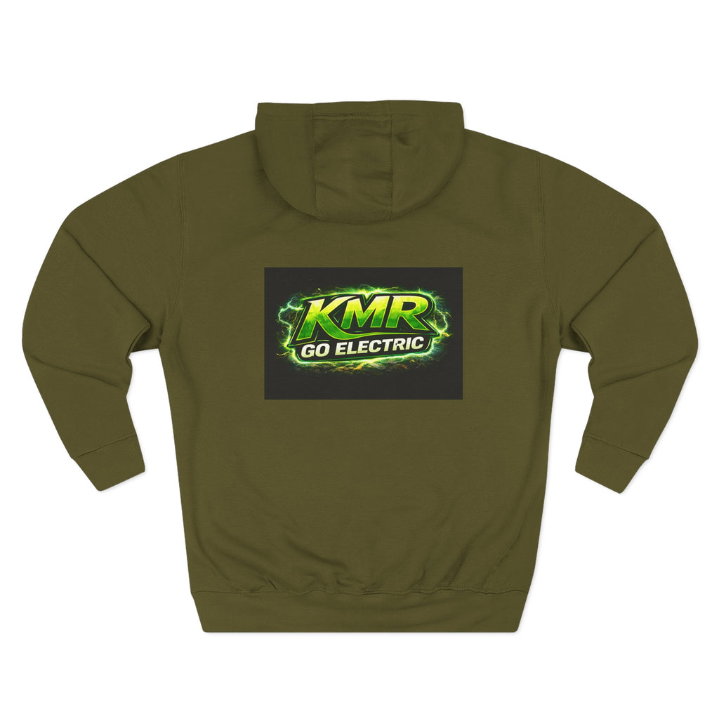 Electric Car Graphic Hoodie — “KMR Go Electric / Plug Life” Streetwear