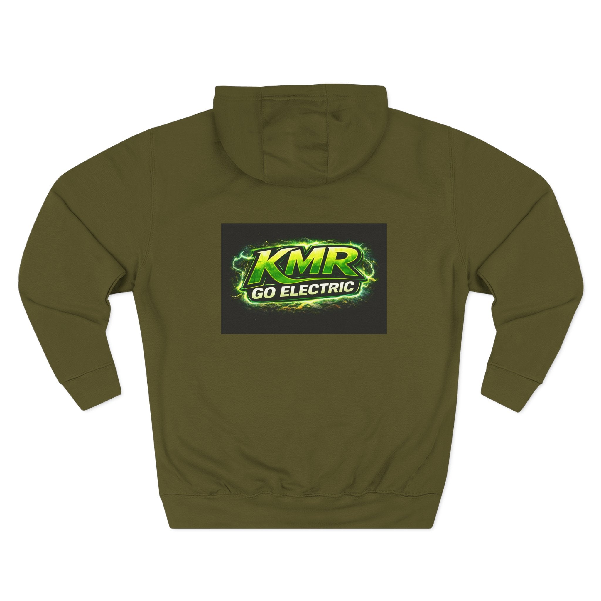 Electric Car Graphic Hoodie — “KMR Go Electric / Plug Life” Streetwear