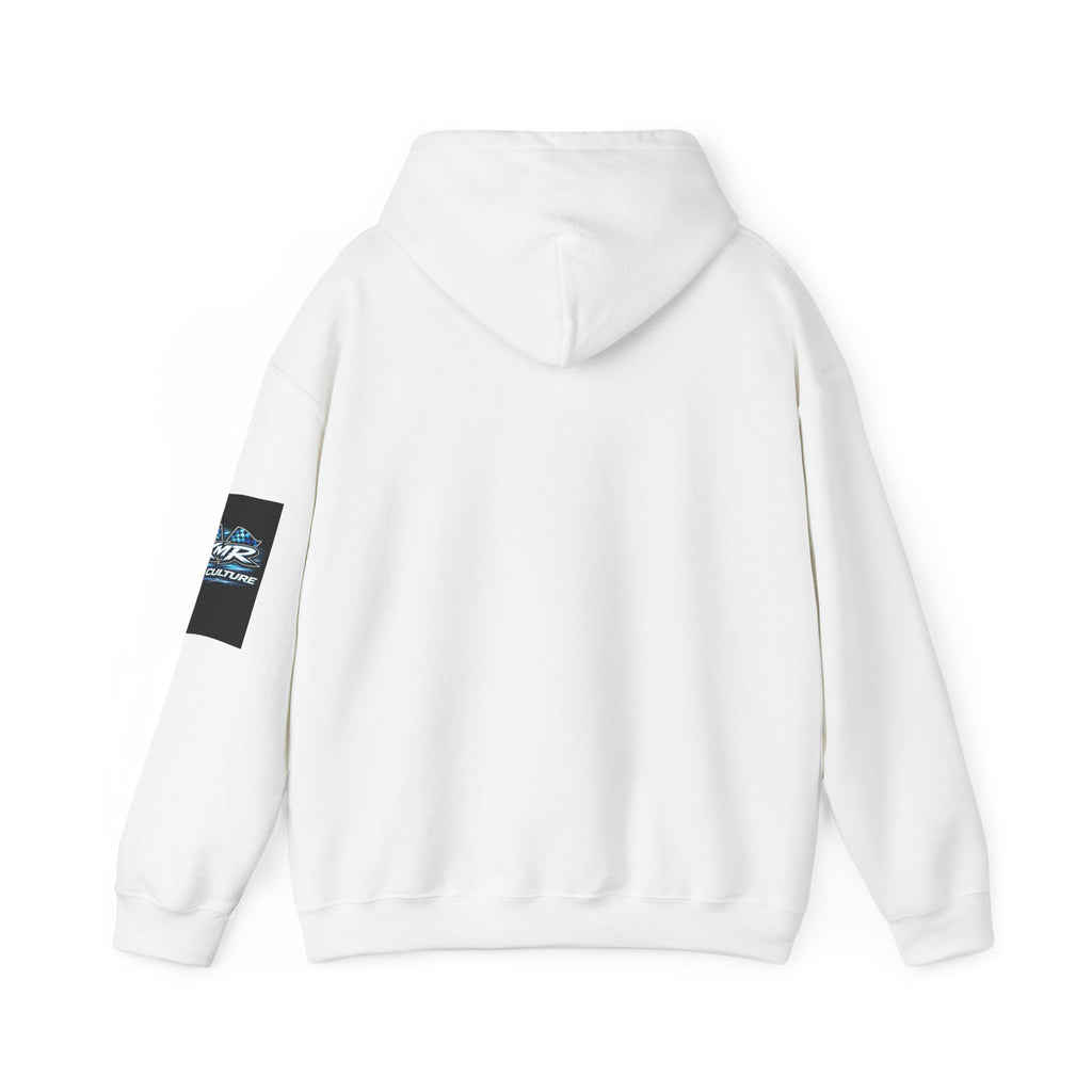 Car Culture Hoodie — KMR Neon Sports Car Graphic Pullover
