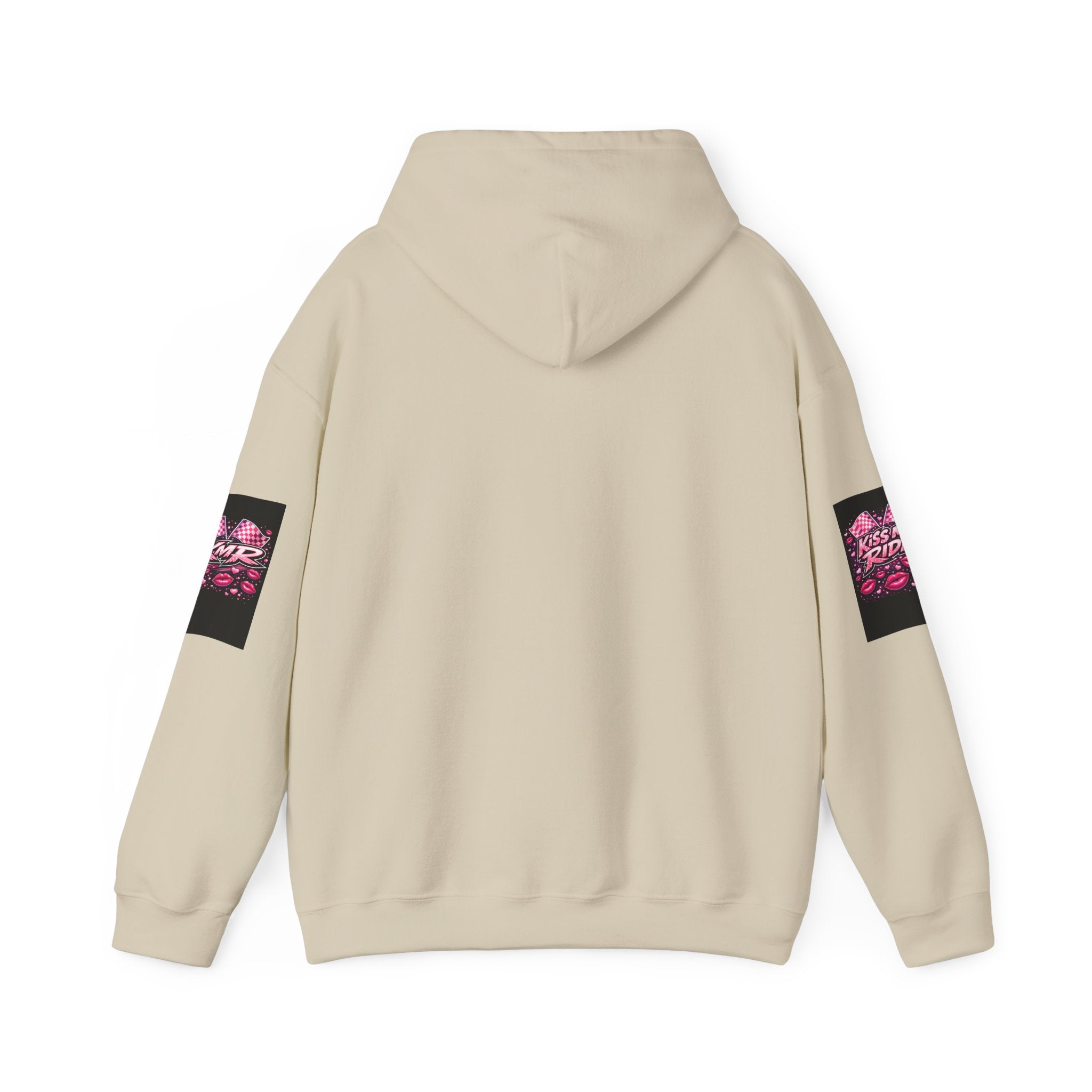 Hoodie - "Kiss My Ride" Pink Retro Car Graphic Pullover