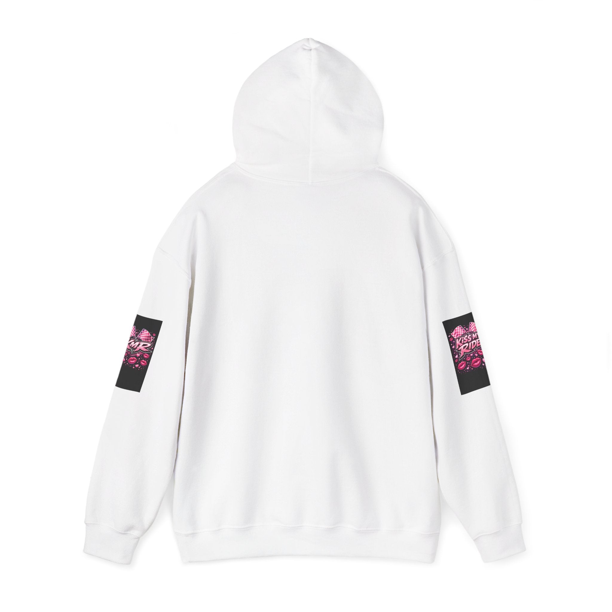 Hoodie - "Kiss My Ride" Pink Retro Car Graphic Pullover