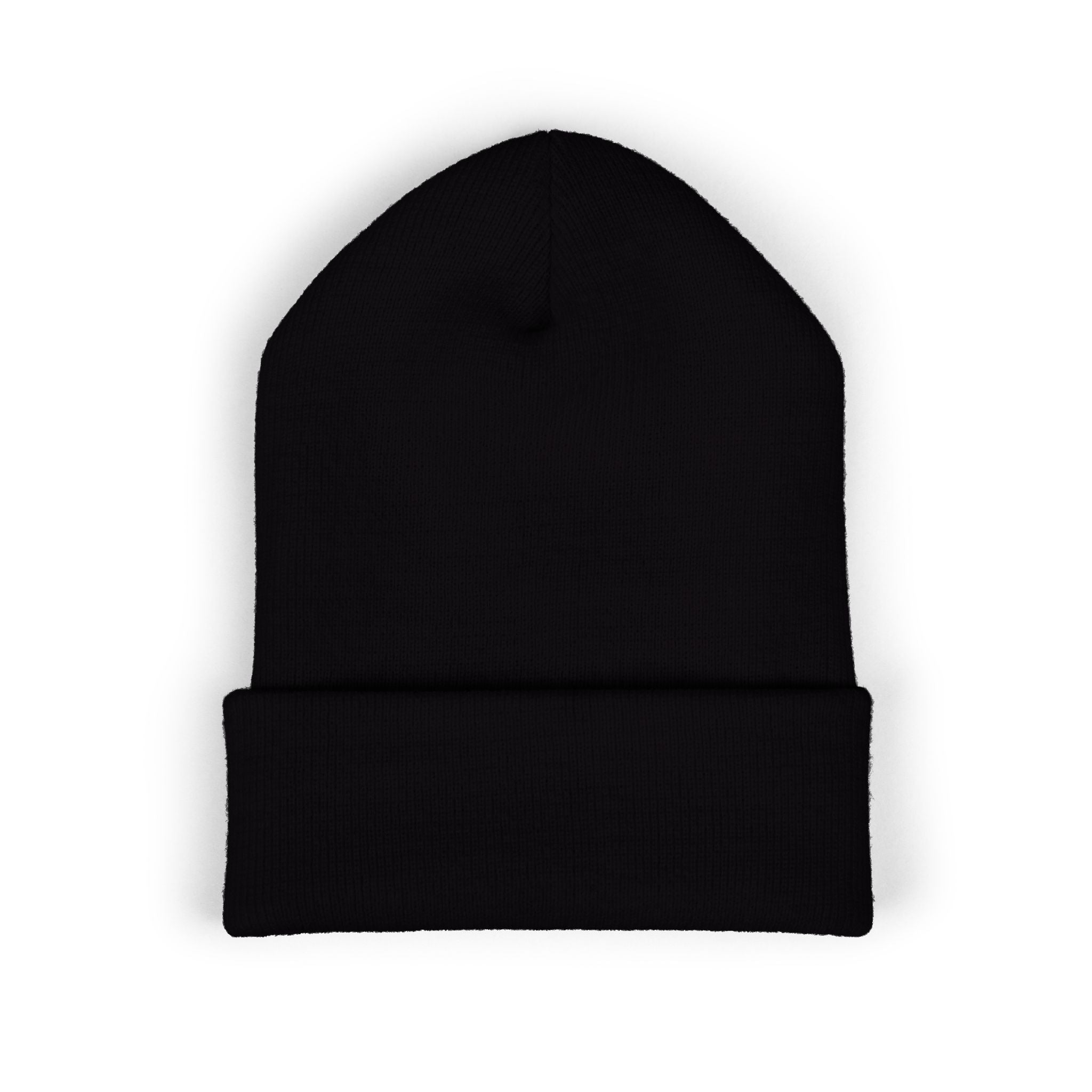 Embroidered 'Kiss & Ride' Flame Cuffed Beanie