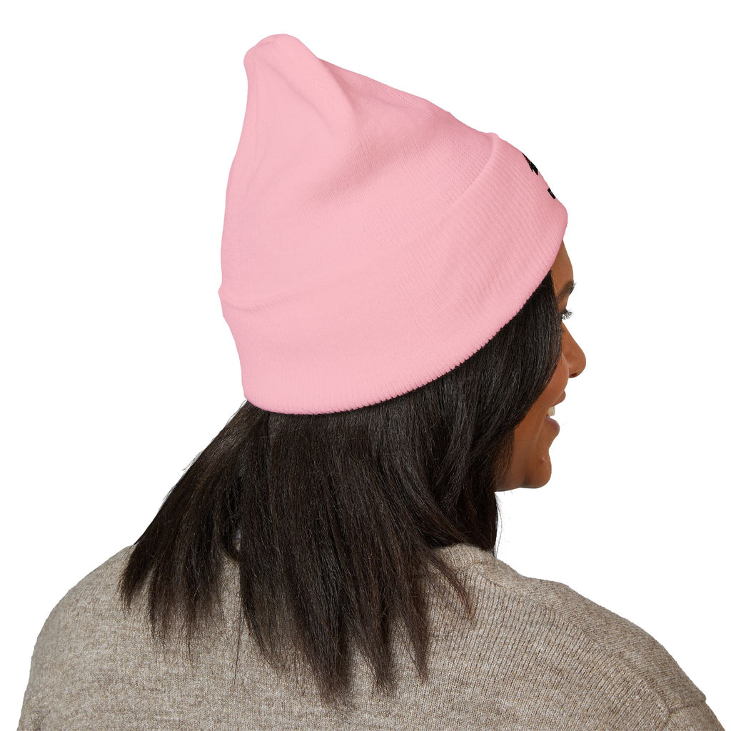Embroidered Kiss Logo Cuffed Beanie — Classic Winter Hat