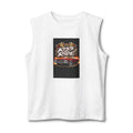Muscle Tank — "Kiss My Ride" Retro Muscle Car Graphic