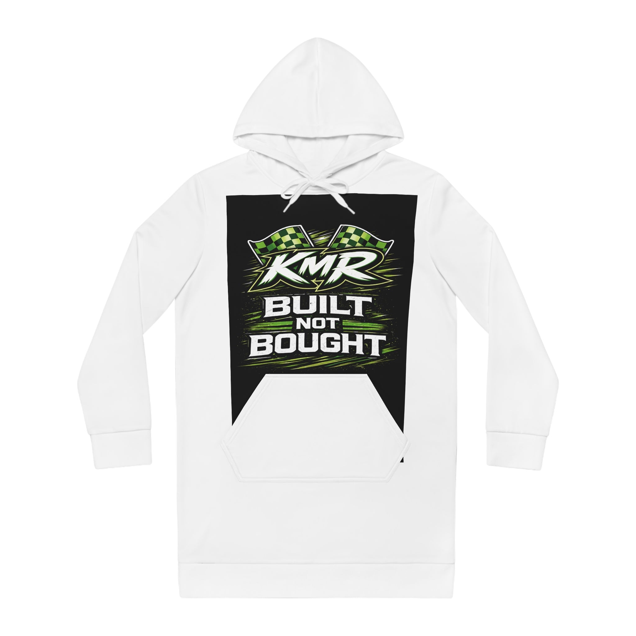 Hoodie Dress — "KMR Built Not Bought" Racing Graphic