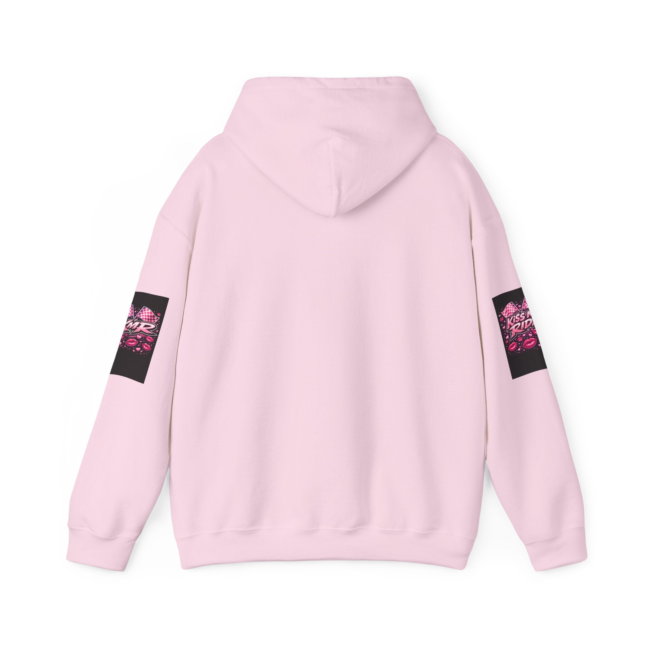 Hoodie - "Kiss My Ride" Pink Retro Car Graphic Pullover