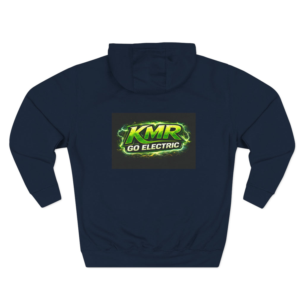 Electric Car Graphic Hoodie — “KMR Go Electric / Plug Life” Streetwear