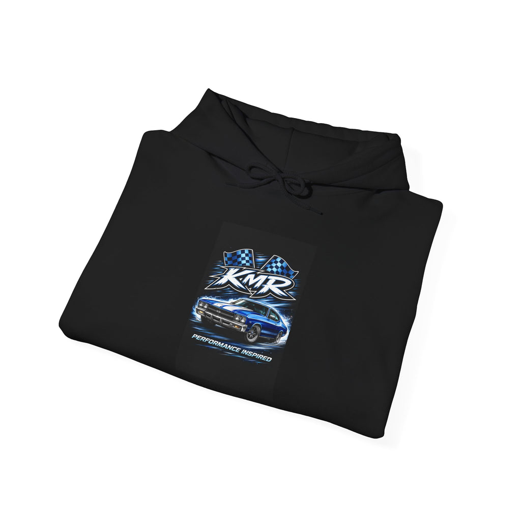 Racing KMR Graphic Hoodie – Blue Sports Car Streetwear
