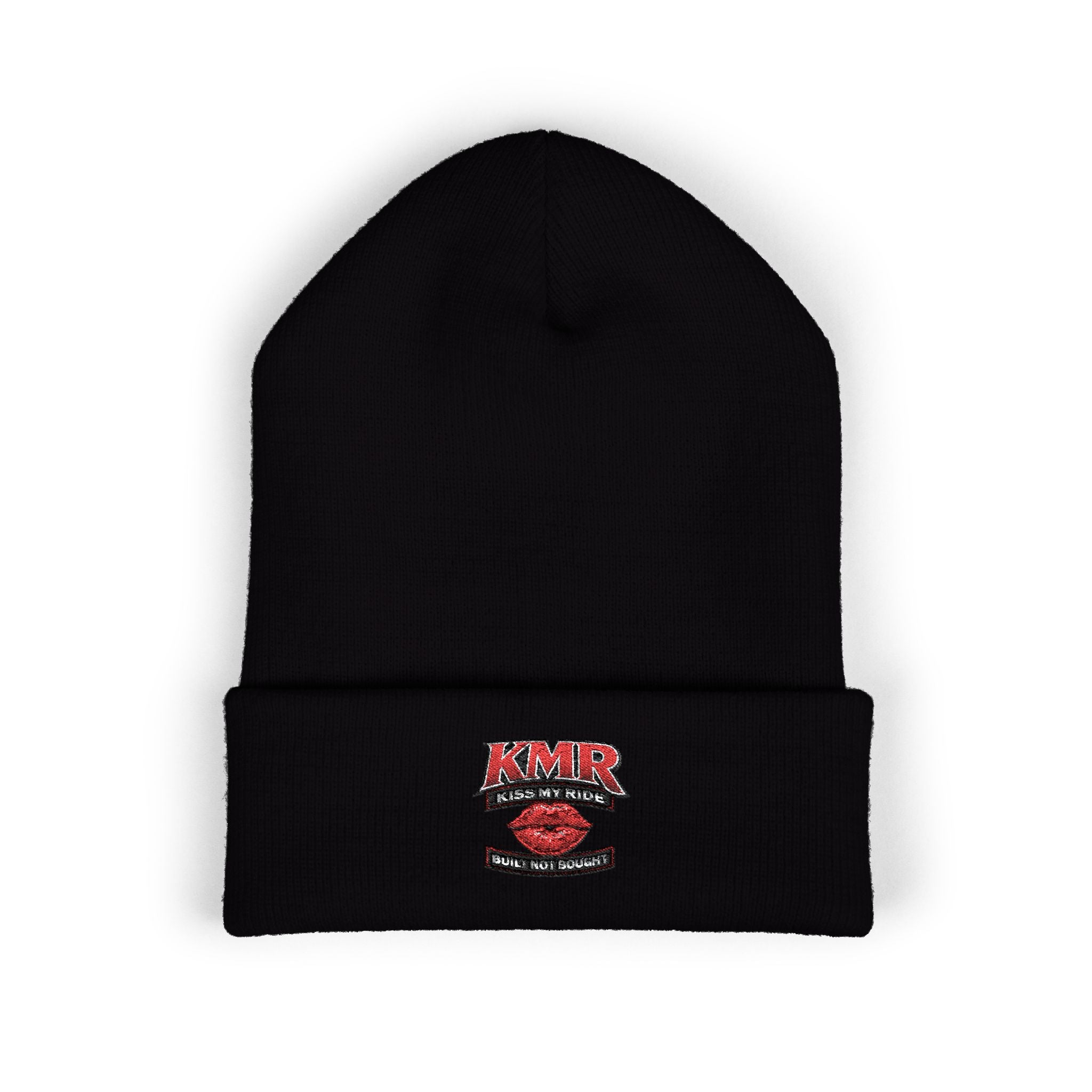 Embroidered Kiss Logo Cuffed Beanie — Classic Winter Hat