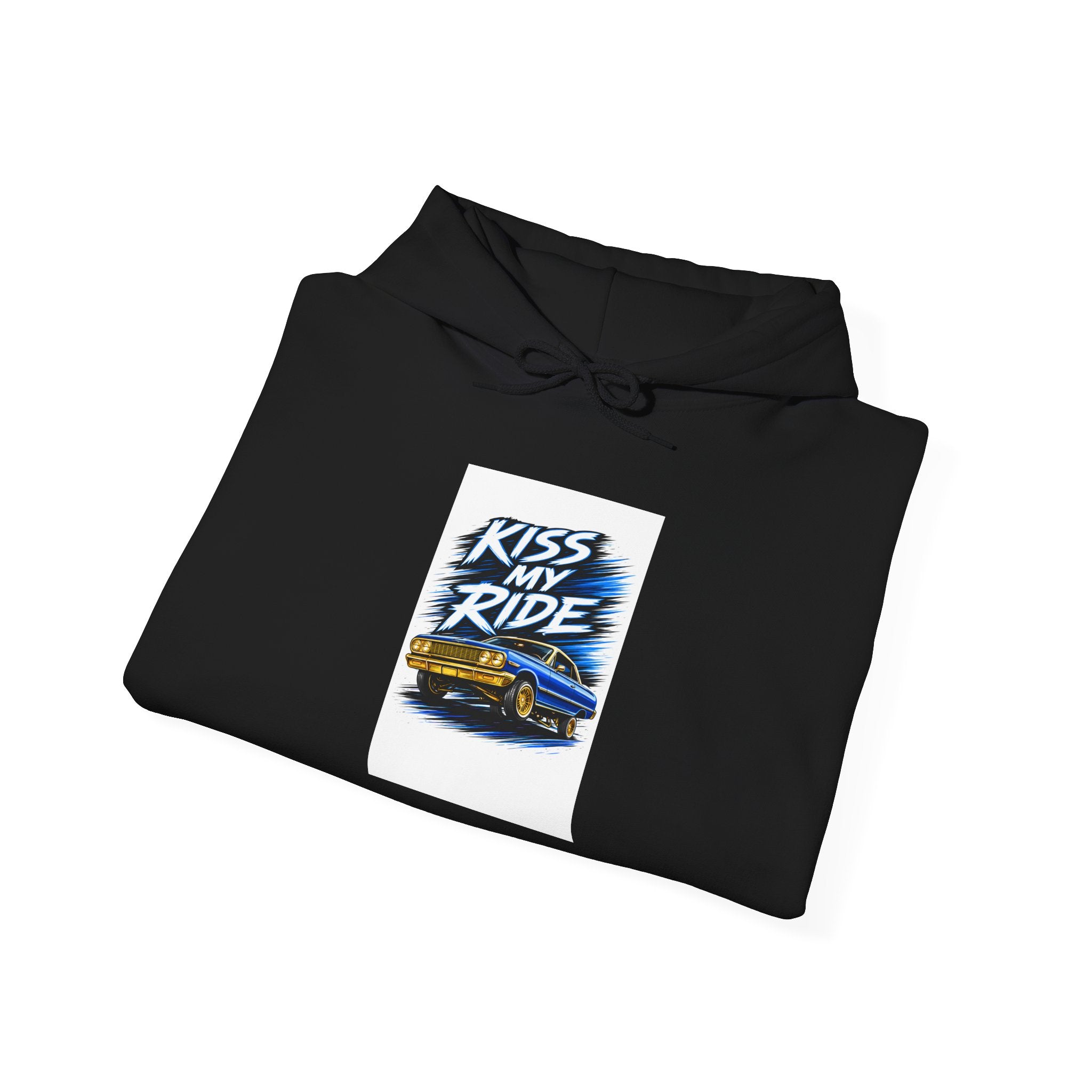 Kiss My Ride Hoodie | Retro Car Graphic, Streetwear Sleeve Print