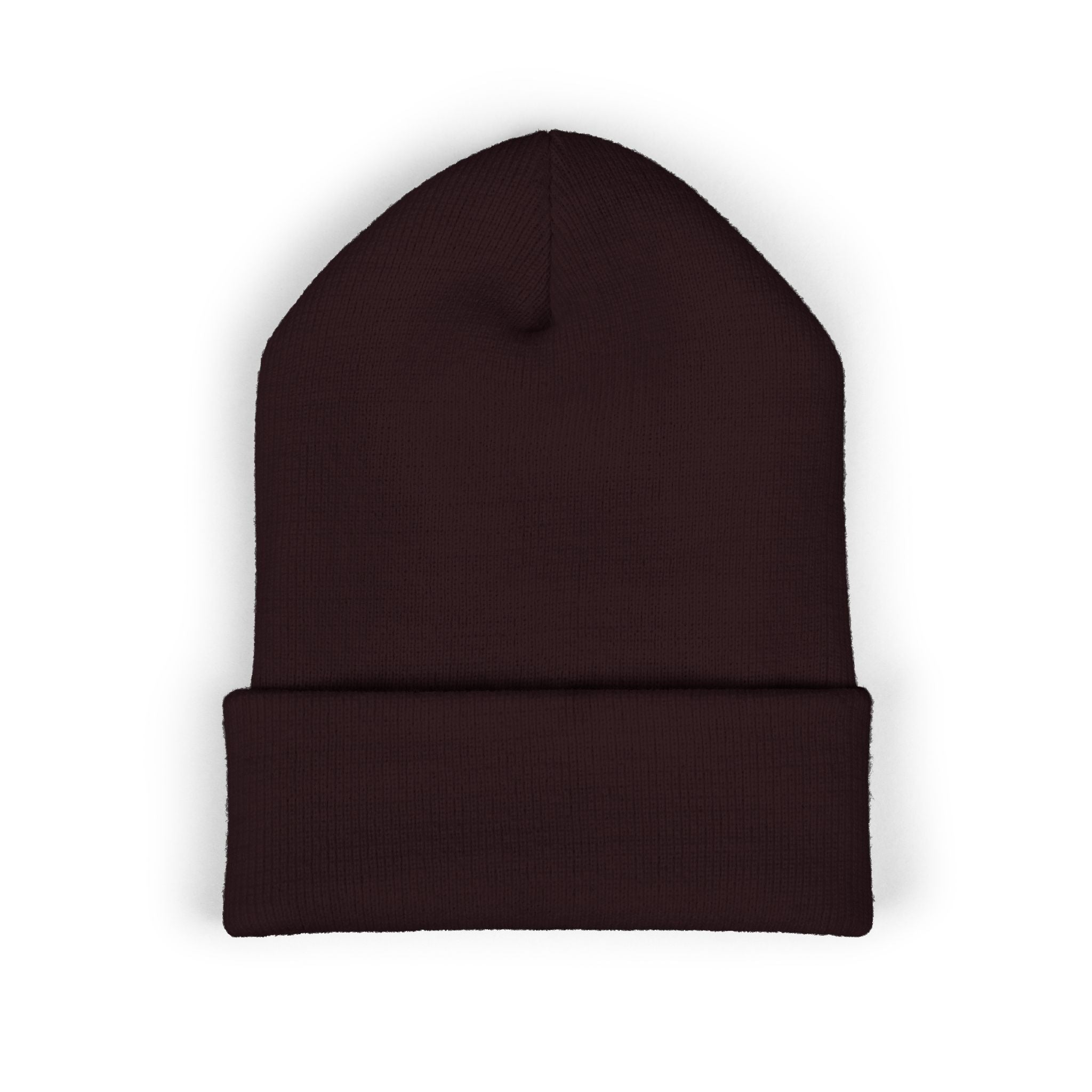 Embroidered 'Kiss & Ride' Flame Cuffed Beanie