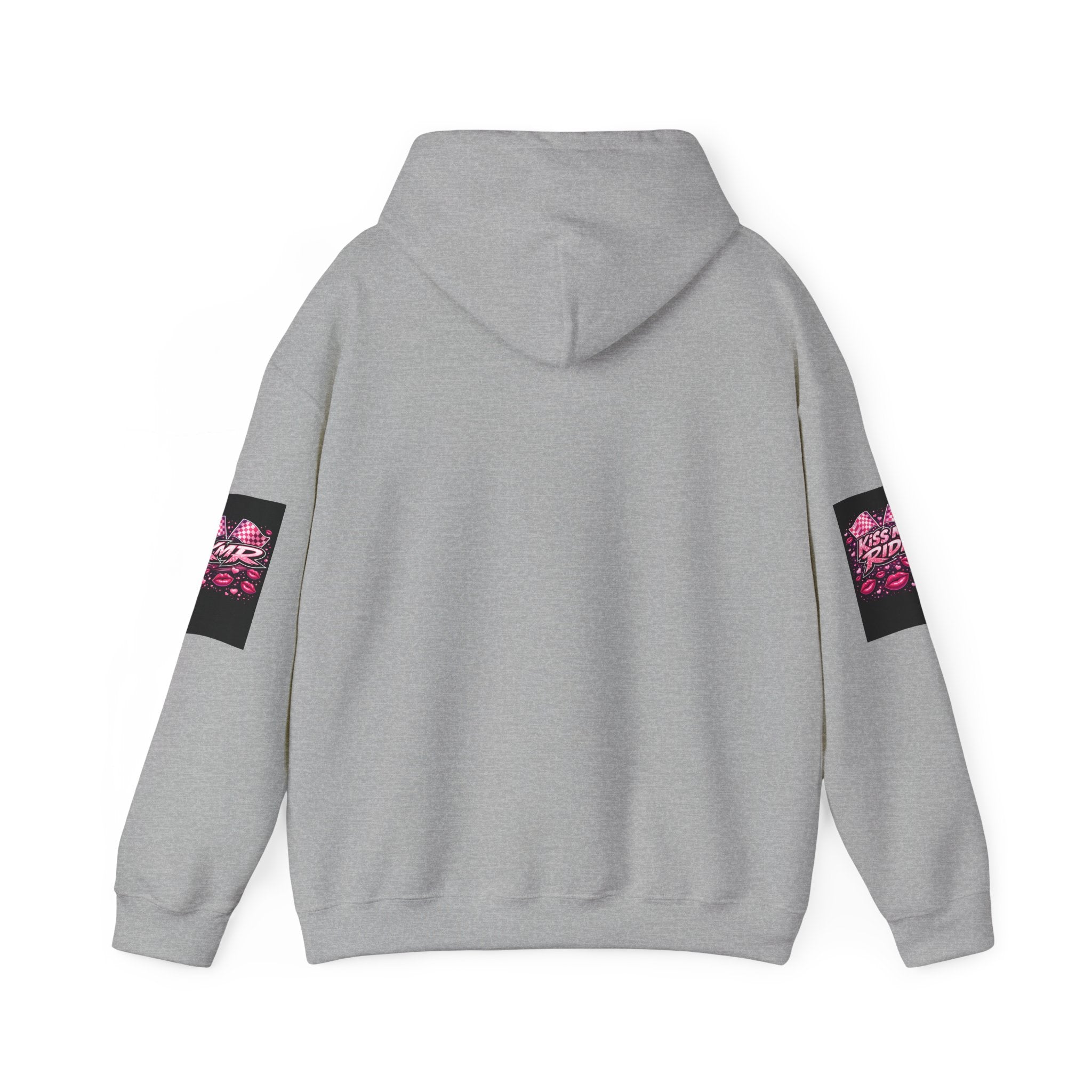 Hoodie - "Kiss My Ride" Pink Retro Car Graphic Pullover