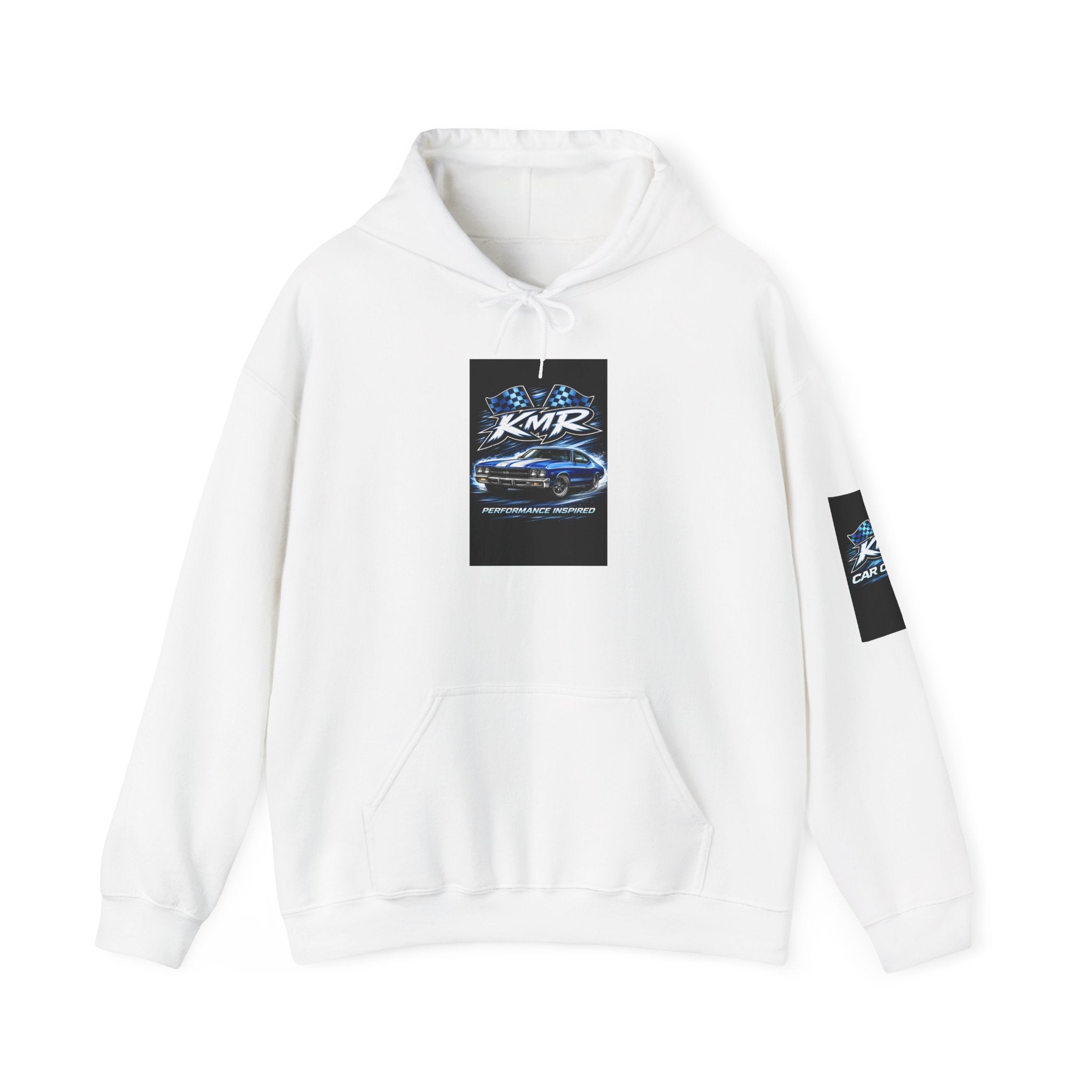 Racing KMR Graphic Hoodie – Blue Sports Car Streetwear