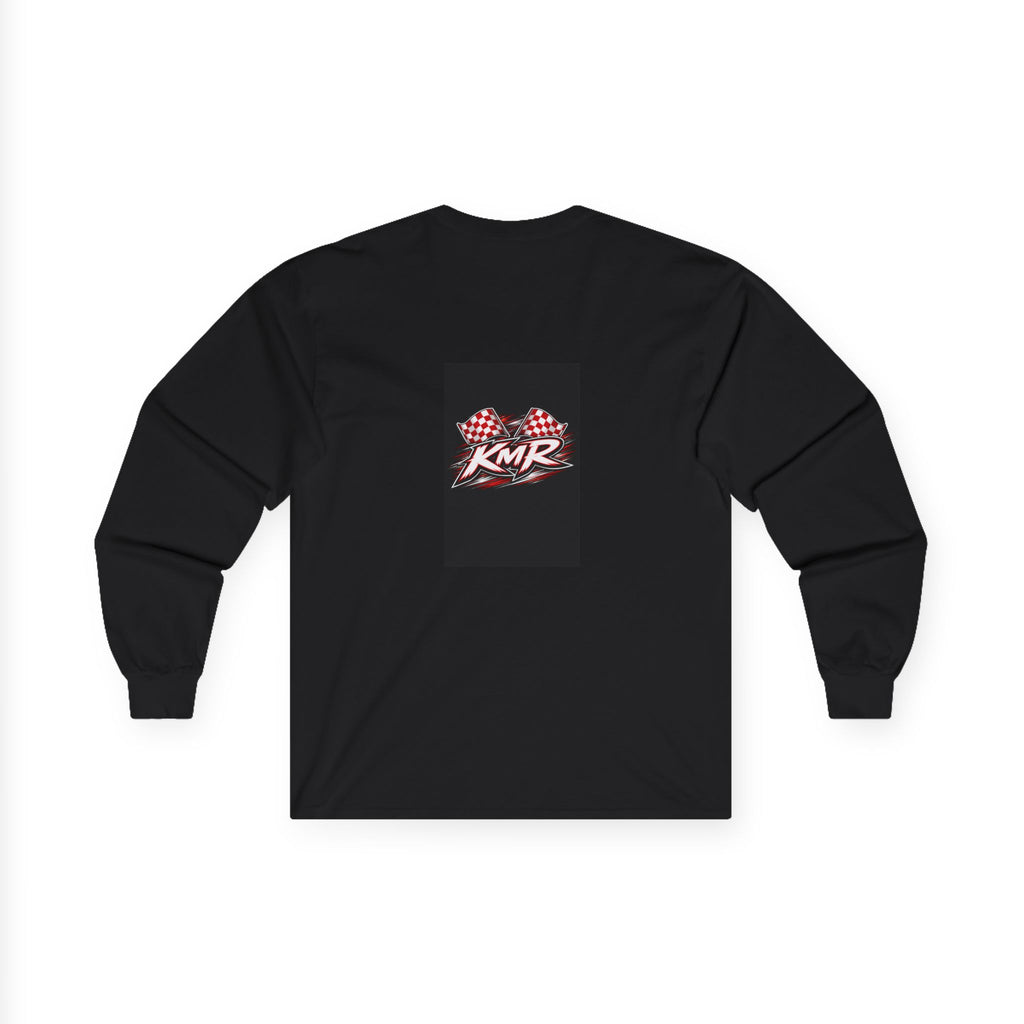Kiss My Ride graphic Long Sleeve Tee | Racing flags, Retro script