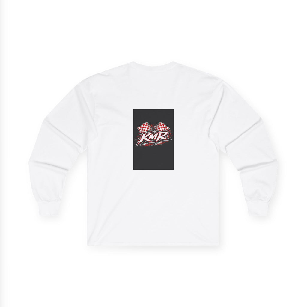 Kiss My Ride graphic Long Sleeve Tee | Racing flags, Retro script