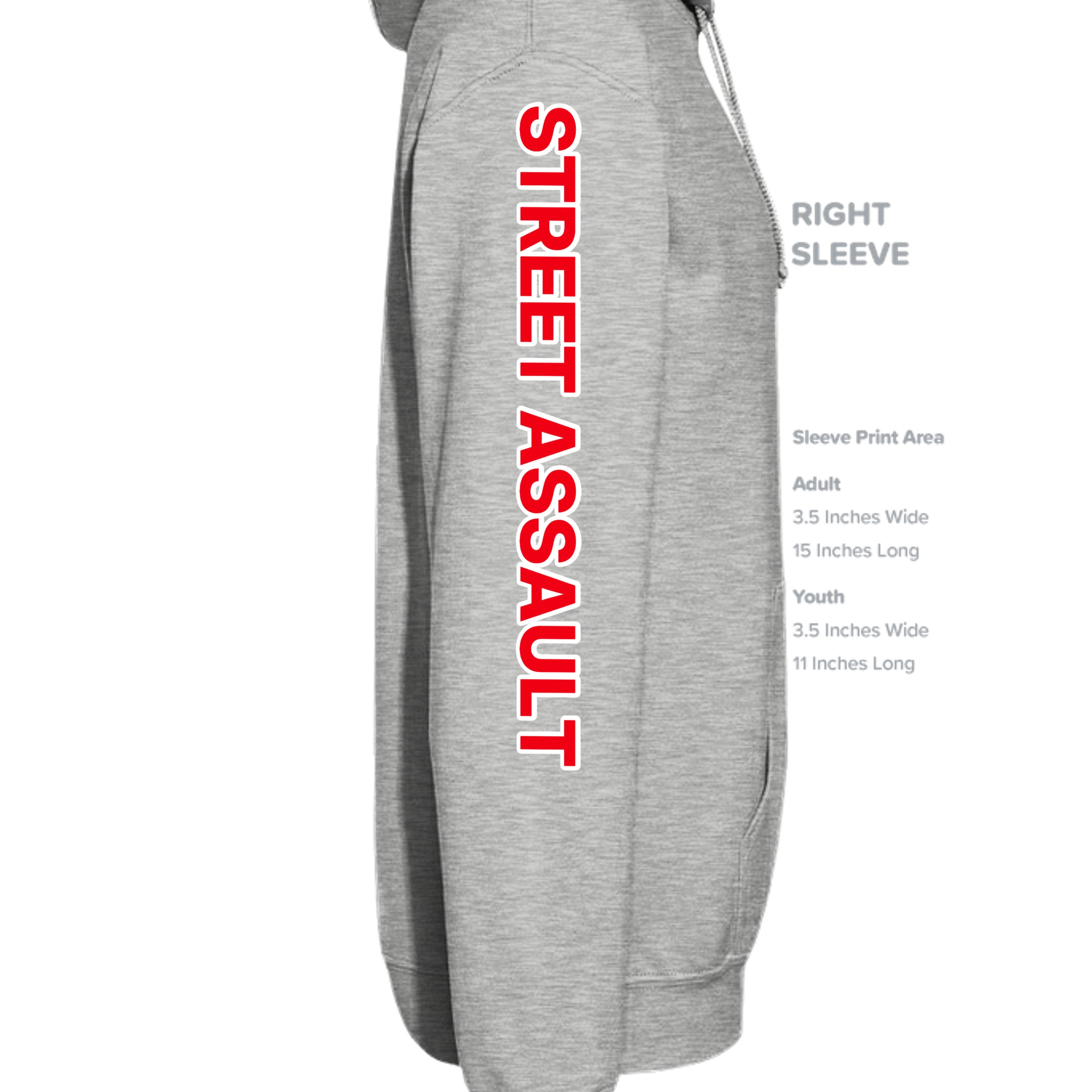 Ash Grey - SF500 - SLEEVE_RIGHT